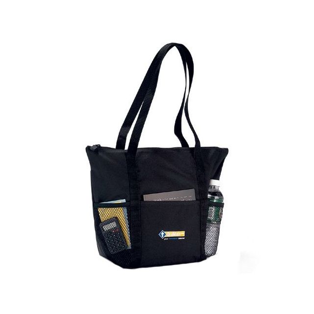 Custom Imprinted Convention Tote Bag - 10.25"w x 13"h x 7.5"d