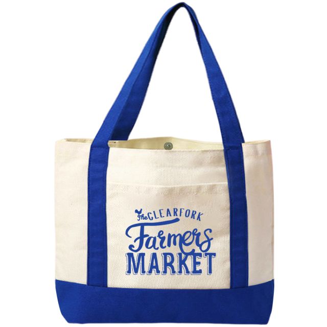 Custom Cotton Canvas Tote Bag - 16"w x 12"h x 5"d