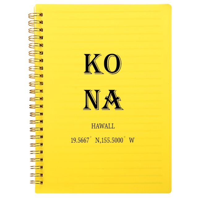 Translucent Lined Custom Notebook - 5.5"w x 8.25"h