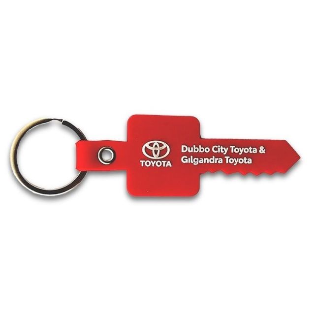 Key Shaped Soft Custom Key Tag