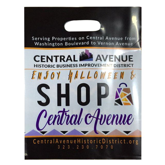 Custom Patch Handle Plastic Bags - 11"w x 15"h x 4"d