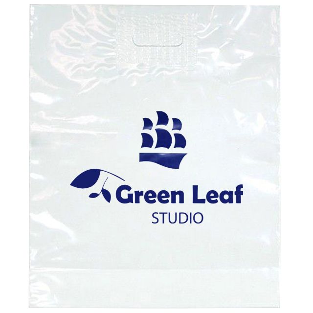Patch Handle Promotional Plastic Bags - 15"w x 18"h x 4"d