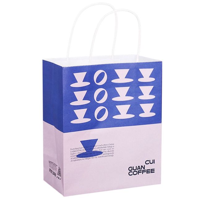 Custom Traveler White Paper Bag - 13"w x 15.75"h x 6"d