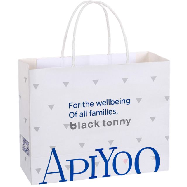 Full Color Custom Kraft Paper Shopping Bag - 16.5''w x 12.6''h x 5.5''d