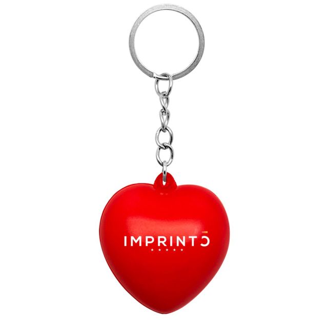 Custom Heart Stress Ball Keychains