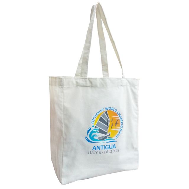 Full Color Custom Trade Show Giveaway Tote Bag - 11"w x 12"h x 5"d