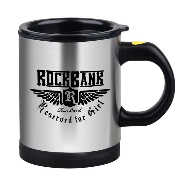 Custom Self Stirring Travel Mixer Coffee Mug - 12 oz.