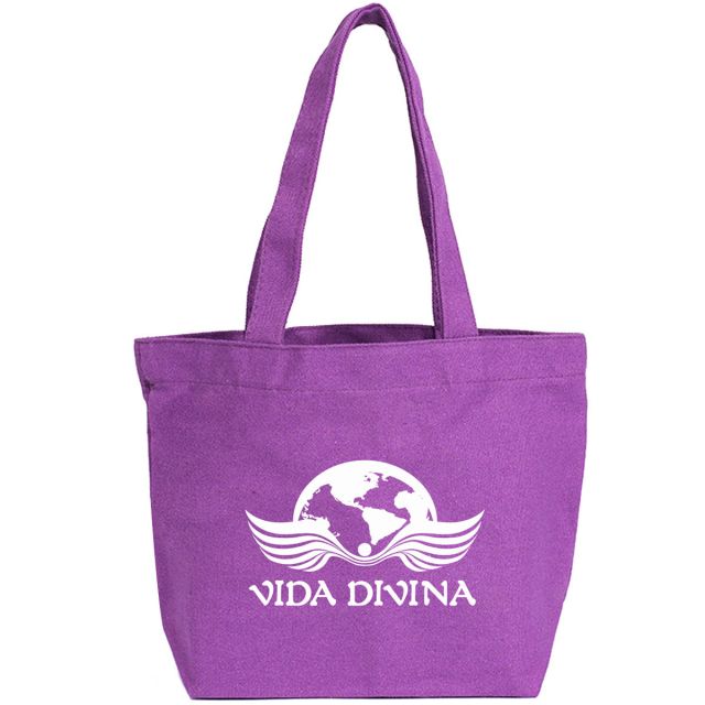 Custom Gusseted Canvas Tote Bag - 11.8"w x 7.9"h x 4"d