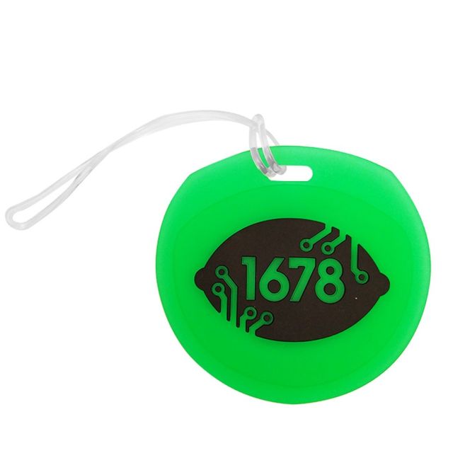 Traveler Round Promotional Luggage Tag w/ Write-on Back