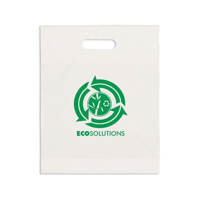 Custom Recycled Plastic Bag - 12"w x 15"h x 3"d