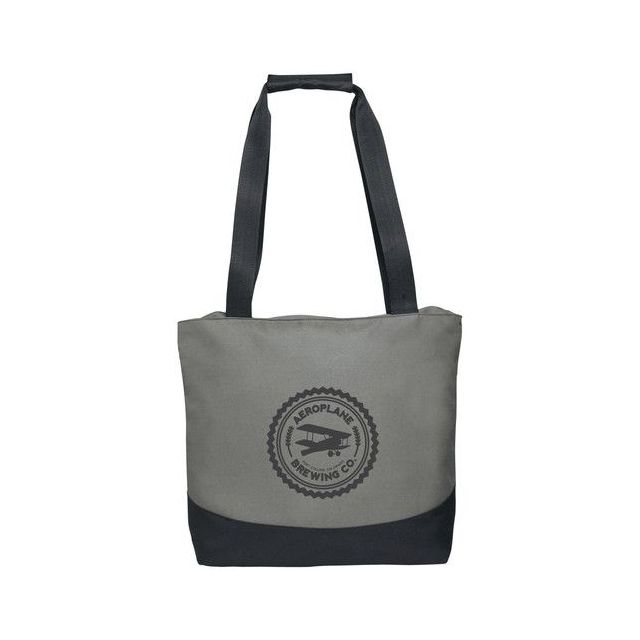 Custom Zippered Promotional Tote Bag - 17"w x 14"h x 4"d