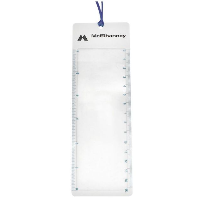 Custom Tassel-Top Bookmark with Magnifier Ruler