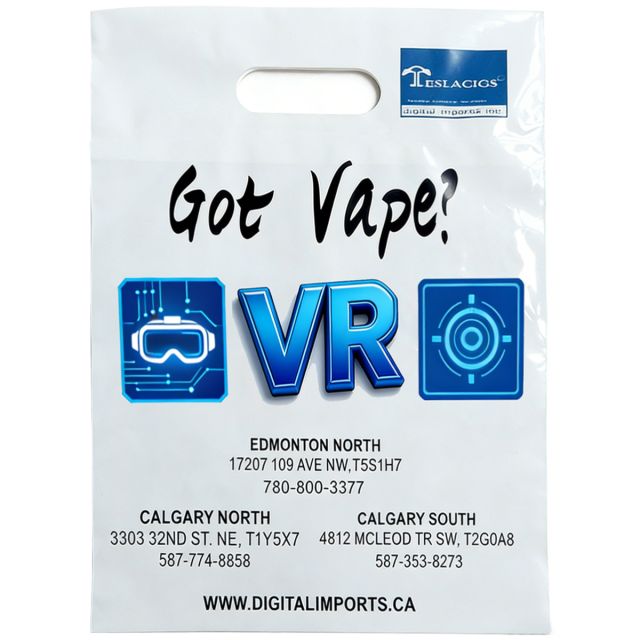 Full Color Custom Plastic Bags w/ Gusset - 11"w x 15"h x 4"d