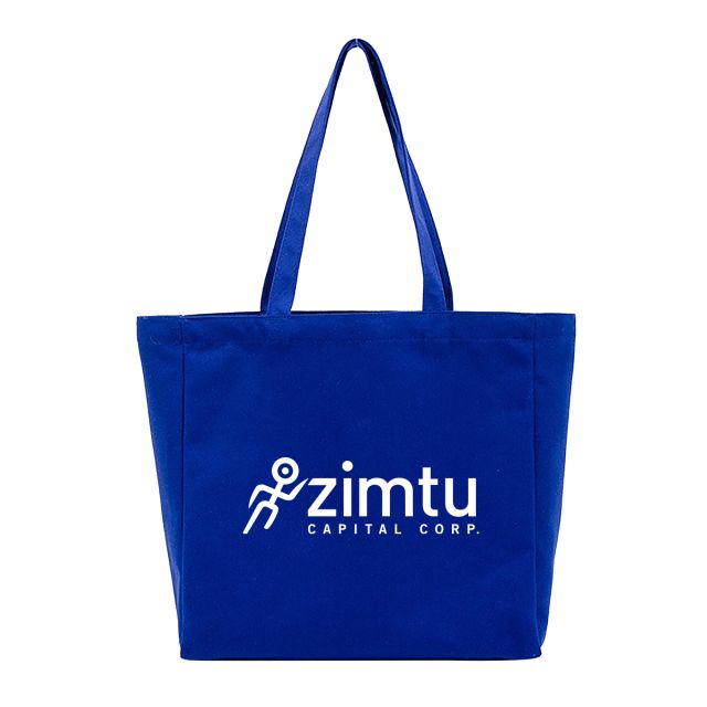 Custom Cotton Canvas All-Purpose Tote - 13.5"w x 12"h x 4.7"d