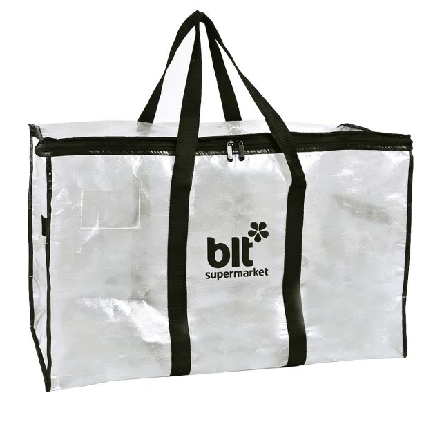 Custom Clear PP Woven Oversized Storage Bag - 29"w x 16"h x 14"d