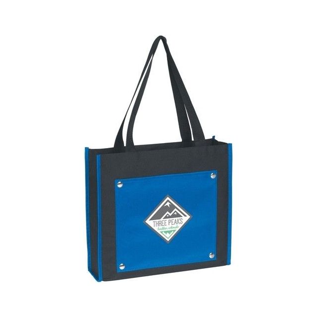 Big Front Pocket Custom Tote Bag - 14.5"w x 13"h x 4"d