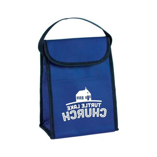 Insulated Non-Woven Custom Lunch Bag - 7.25" w x 10" h x 4.75" d