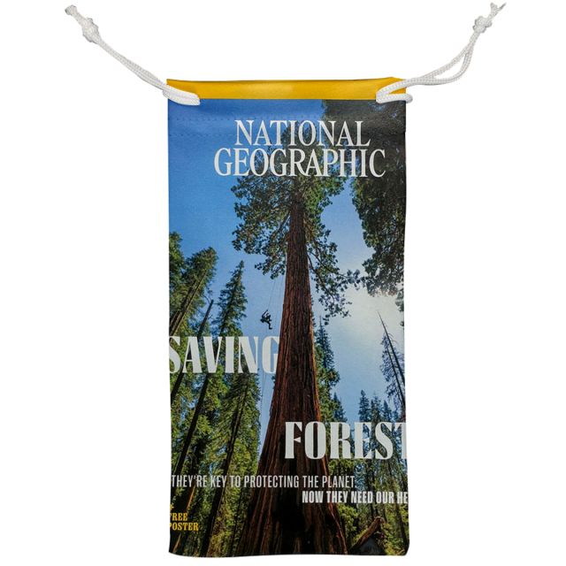 Full Color Custom Microfiber Drawstring Pouch - 3.54" W x 7" H