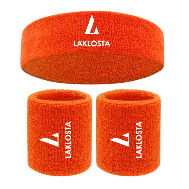 Cotton/Elastic Custom Headband and Wristband Set