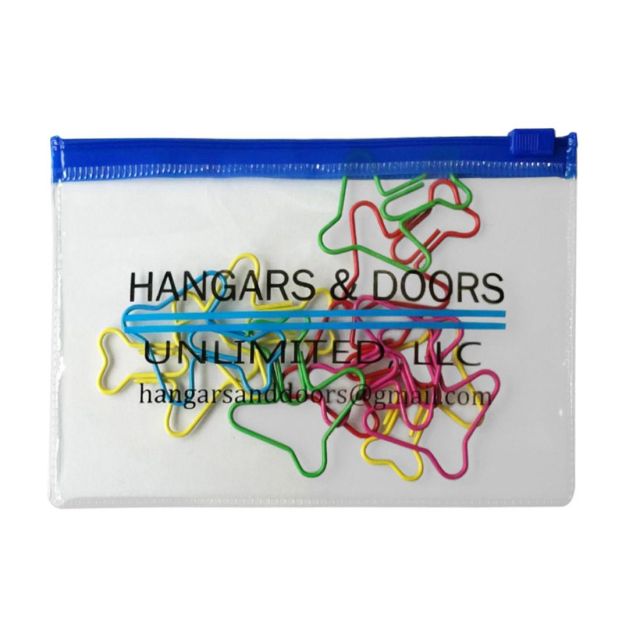Custom Fun Shaped Paper Clips in Branded Zip Pouch - Airplane