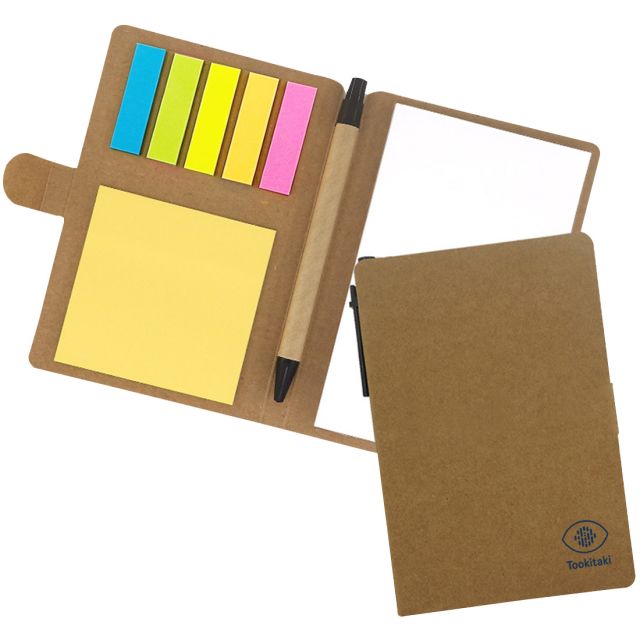 Custom Note Book & Flag Set & Pen - 4"w x 5.9"h 