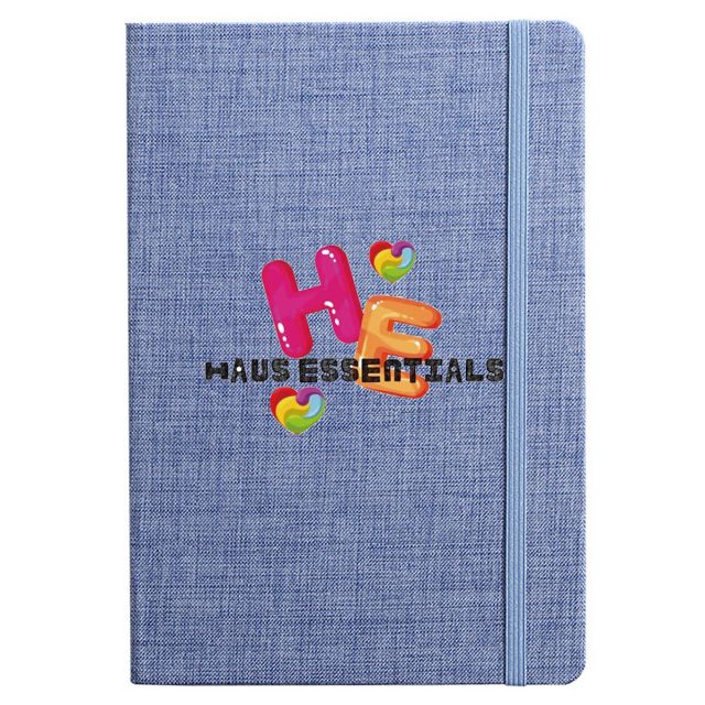 Full Color Custom Hardcover Linen Notebook - 5.7"w x 8.25"h