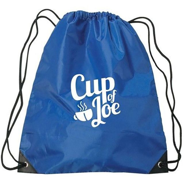 Budget Custom Drawstring Bag w/Reinforced Corners - 14"w x 18"h