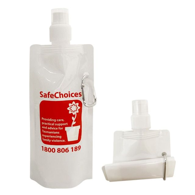 Collapsible Promotional Water Bottle - 16 oz.