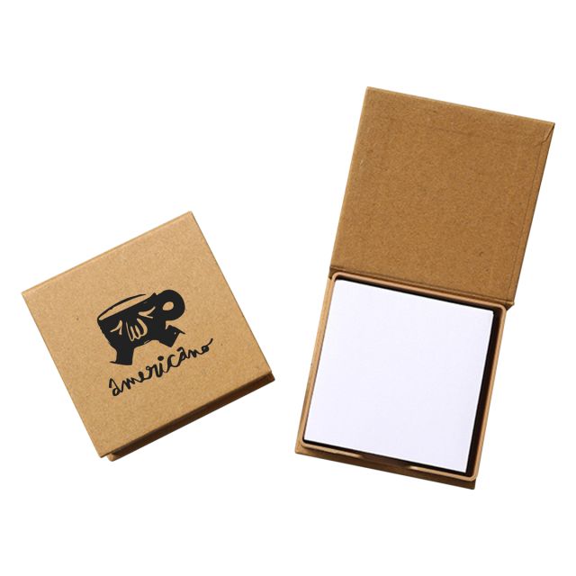 Custom Square Kraft Memo Notepad Holder