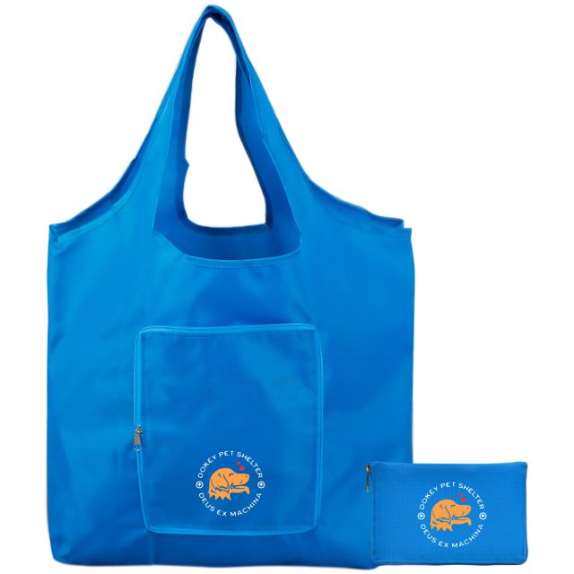 Fold Away Promotional Tote Bag - 17"w x 25.5"h x 4"d