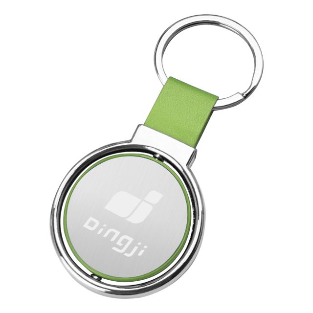 Circular Metal Spinner Promotional Key Tag