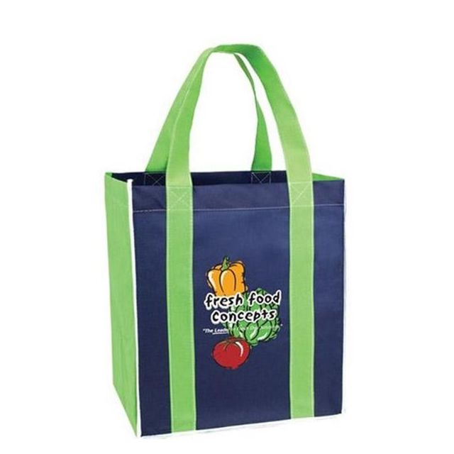 Custom Jumbo Promotional Tote w/ Accents - 13"w x 15"h x 10"d
