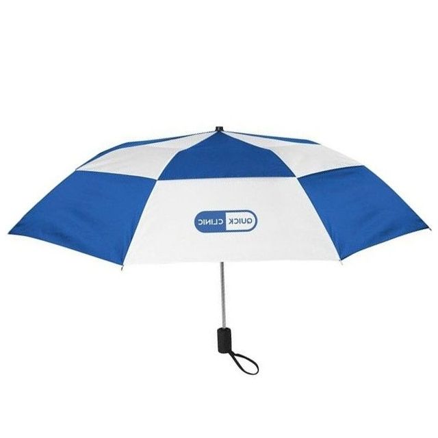 Double Canopy Auto Open Vented Custom Umbrella - 44"