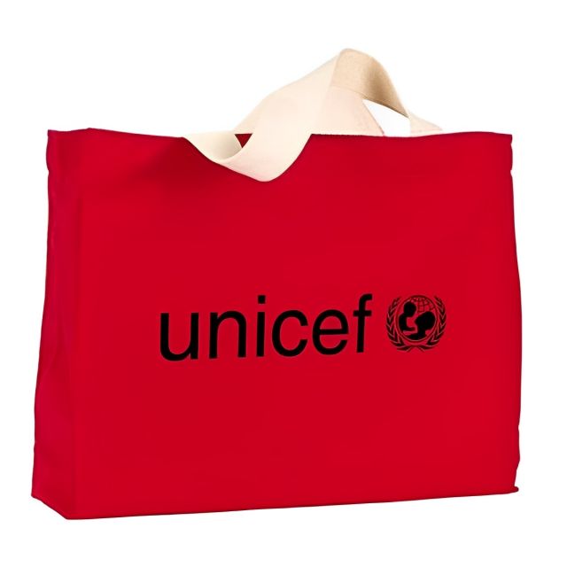 Cotton Custom Tote - 14.5"w x 11"h x 4"d