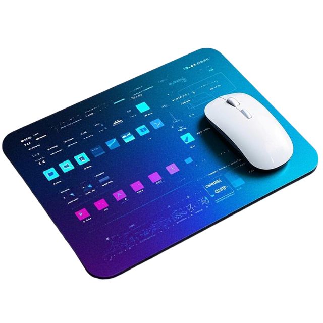 Full Color Custom Non-Slip Computer Mouse Pad - 9.5'' x 8'' x .15''