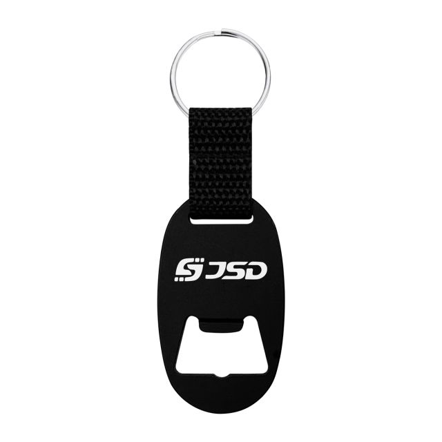 Custom Bottle Opener Keyring with Web Strap