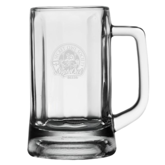 Custom Glass Beer Mug w/ Handle - 11.3 oz.