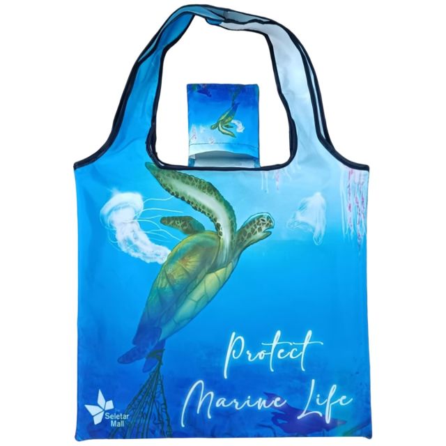 Full Color Custom Foldable Shopping Bag - 17"w x 25"h