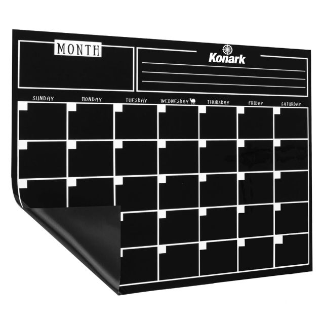 Full Color Custom Chalkboard Calendar Magnet - 12"w x 17"h