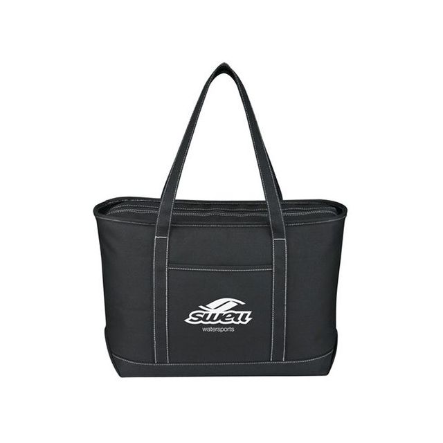 Cotton Canvas Boat Custom Totes - 24"w x 14"h x 7"d