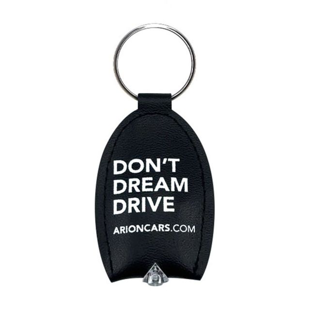 Custom PU Leather Keychain w/ Light