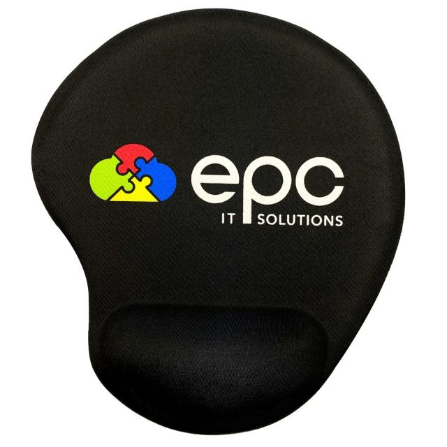 Full Color Custom Solid Jersey Gel Mousepad w/ Wristpad