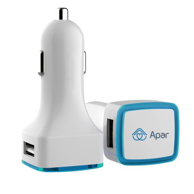 Full Color Promotional Car Multi-Charger - Rectangle