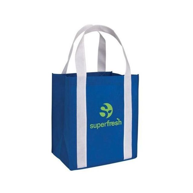 Custom Promotional Tote w/ Accents - 12.5"w x 14"h x 8.5"d