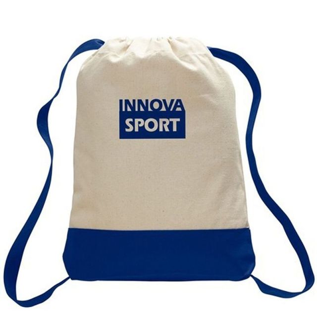 Custom Two-town Sports Canvas Backpacks - 14"w x 18"h x 2"d