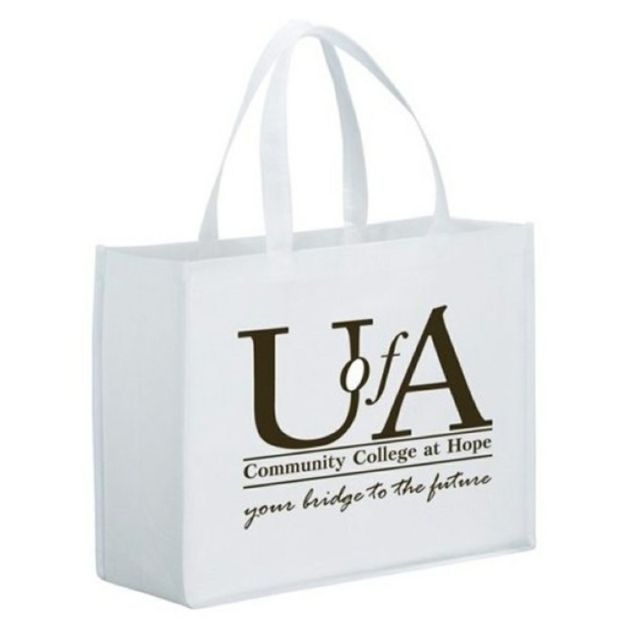 Shopping Non-Woven Custom Tote Bag - 16"w x 12"h x 6"d