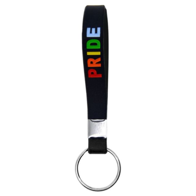 Custom Debossed Silicone Wristband KeyChain