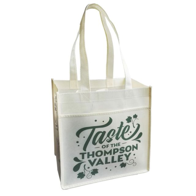 Custom Non-Woven 6 Wine Bottle Tote Bags - 10"w x 11"h x 7"d