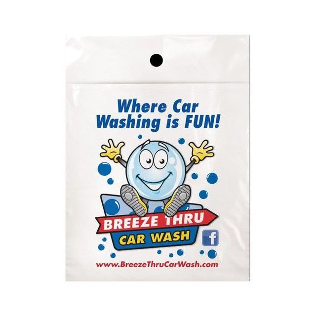 Custom Full Color Litter Plastic Bags - 9"w x 12"h