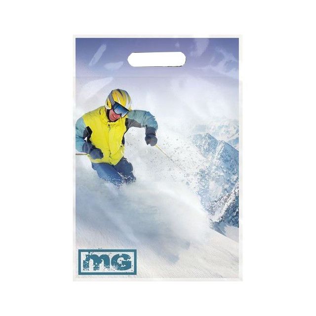 Full Color Take Home Custom Plastic Bags - 9"w x 13"h